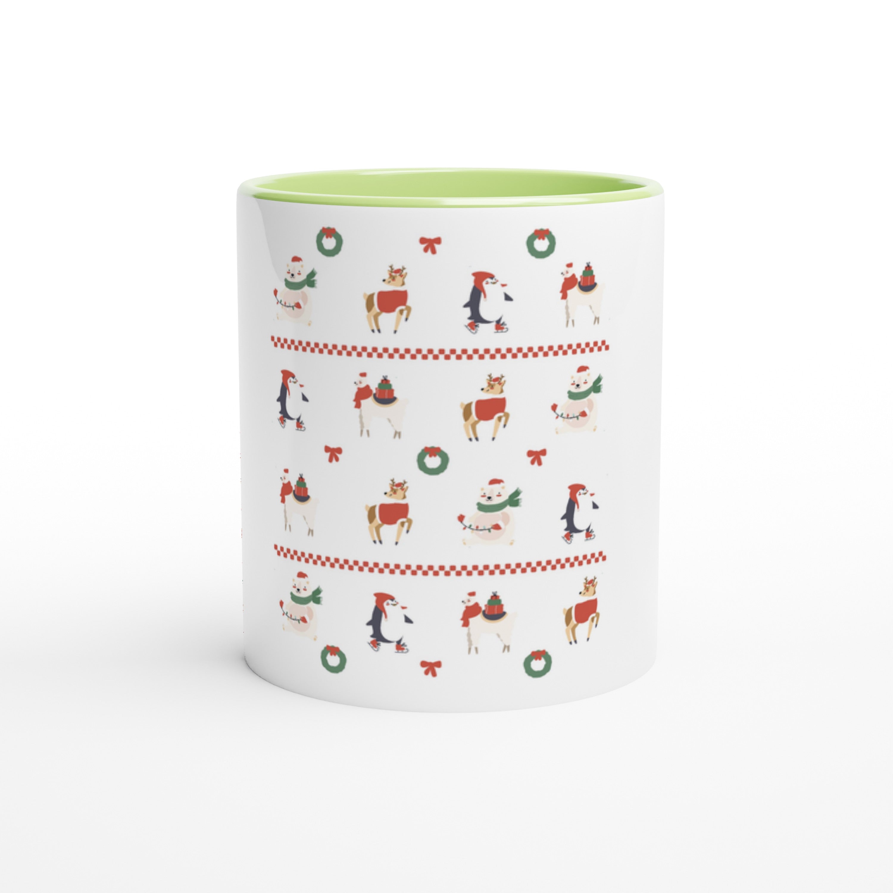 Holiday Animal Pattern — Cozy Christmas Mug 11oz