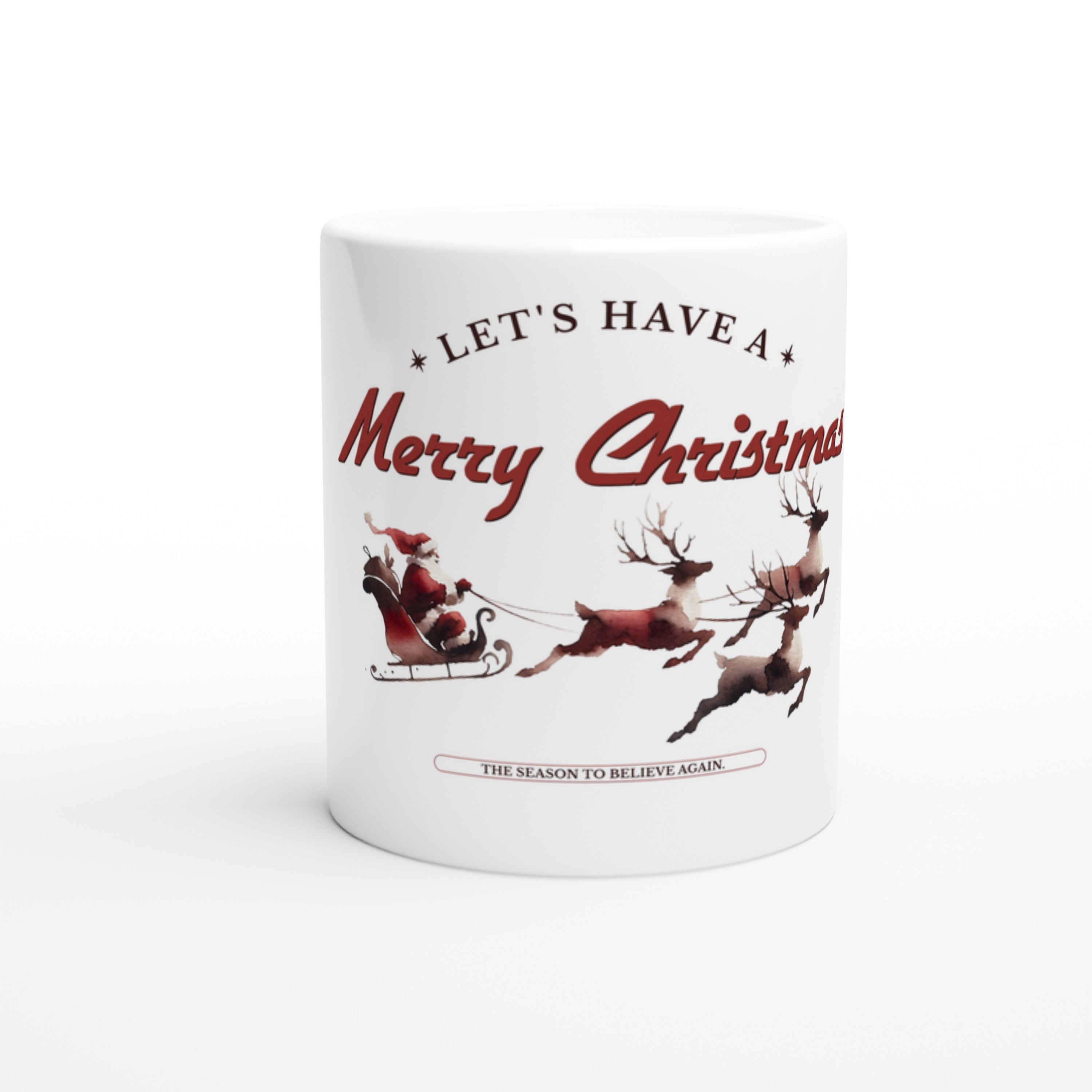 Let’s Have a Merry Christmas — Cozy Holiday Mug