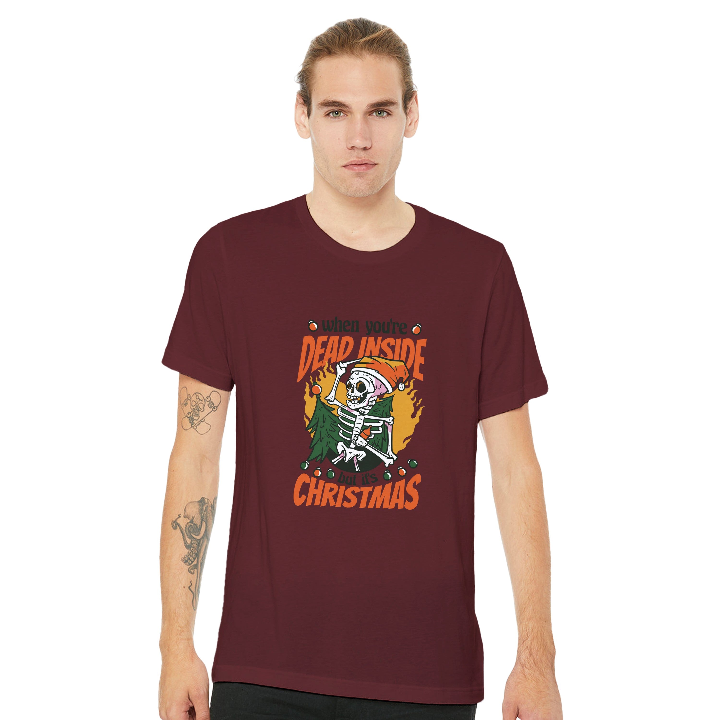 Dead Inside but It’s Christmas — Premium Unisex T-Shirt