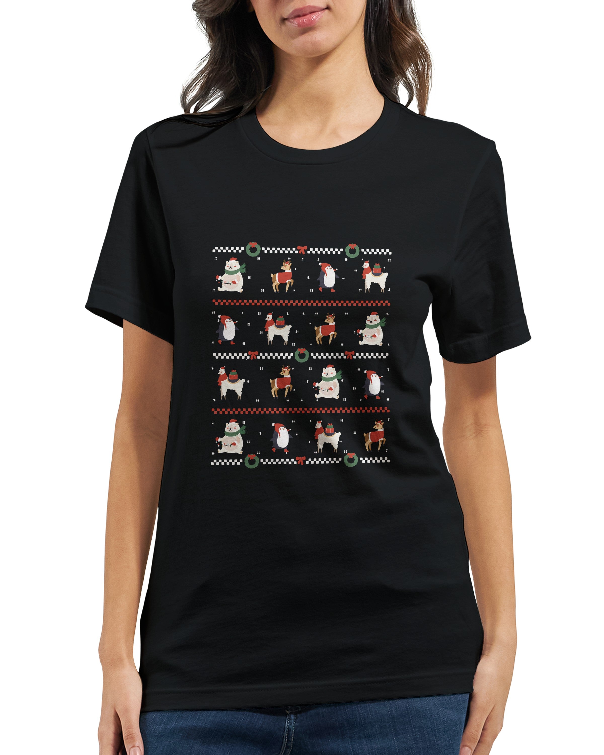 Funny Christmas Ugly Sweater Style T-shirt