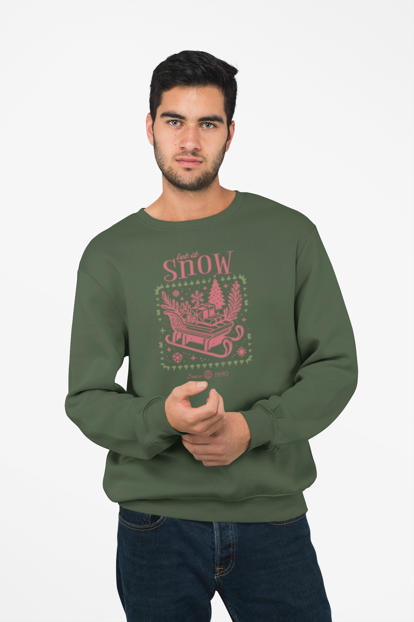 Let It Snow - Cozy Retro Christmas Sweatshirt